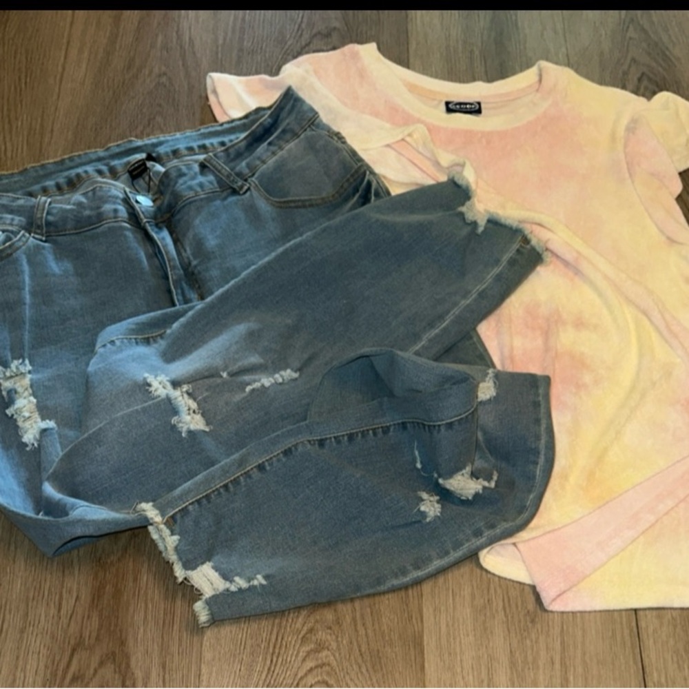 Pastel Tie-Dye Women’s Shirt with pants